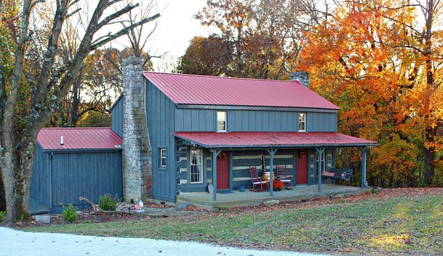 Rustic Retreat, a pre Civil War log cabin.