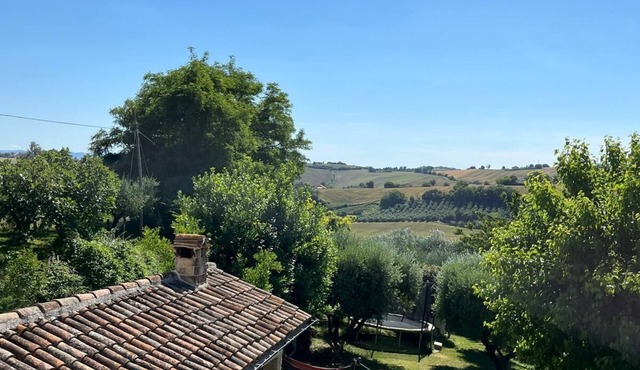 Rustic villa nestled in the Marche hills 10 minutes from the beach.