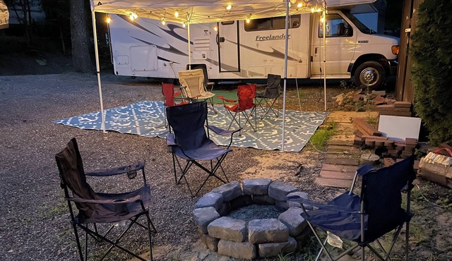 RV on Private Site at Roaring Brook Campground