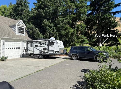 RV Stays at Handsfull Farm parking site only