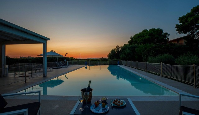 Salicornia Villa with pool and jacuzzi Egadi islands view