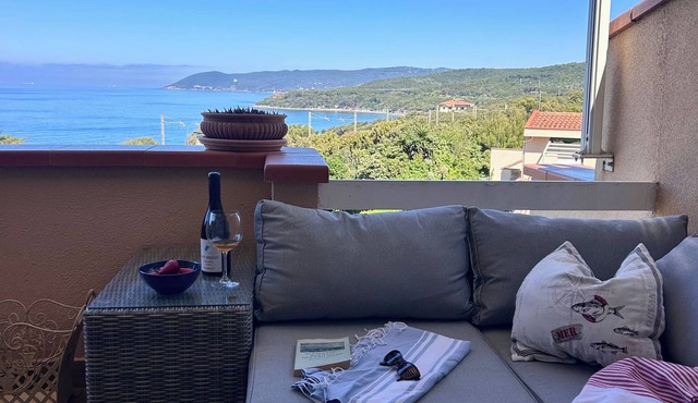 Sea view Terrace, Pool, Direct Sea Access in Residence with Tennis