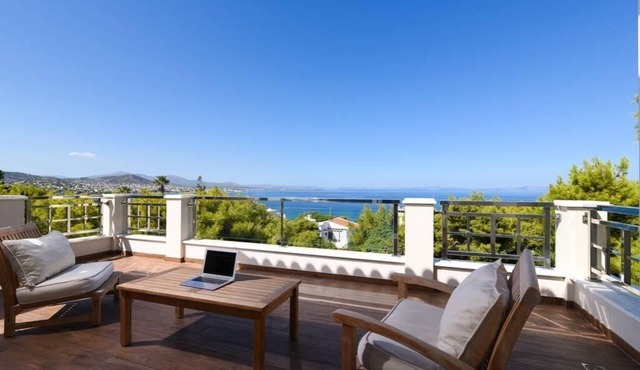 Sea View villa Athens . In the most beautiful area in Attica.