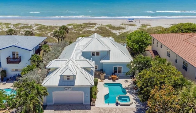 Sea Watch: 4B/4B Direct Oceanfront Home with Pool Near Downtown Cocoa Beach