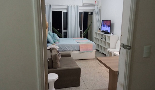 Seafront apartment, cold air conditioning and Wi-Fi