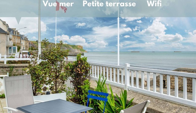 Seafront apartment - Terrace and sea view
