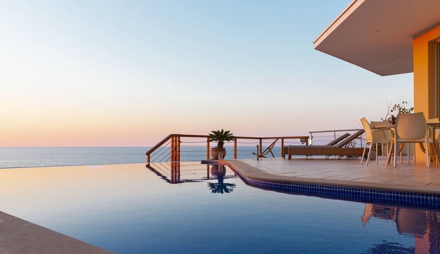 Seafront luxury villa with private swimming pool in Pomos, Cyprus.