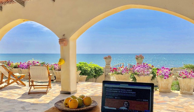 Seafront villa