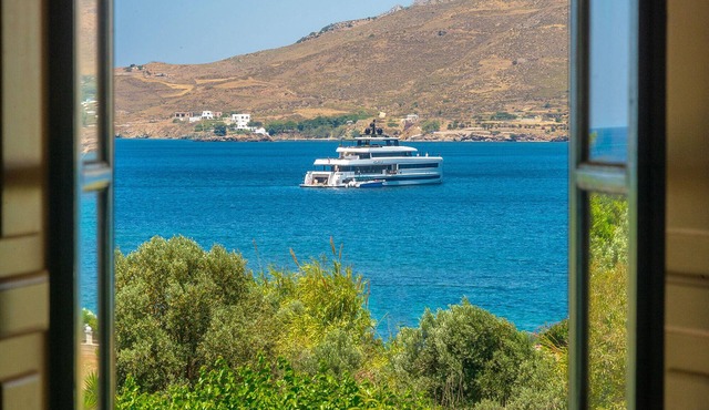 Seafront Villa with 5000 sqm Garden & Pool on the Greek Island of Leros