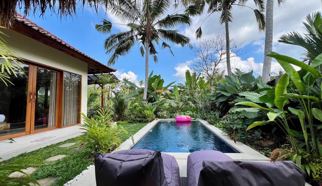 SEAOM Villasn2 bedroom pool villa in the heart of Ubud withnrice field views.