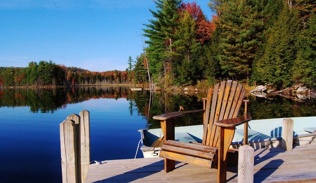 Secluded Adirondack Lakefront Retreat- Running Deer Lodge