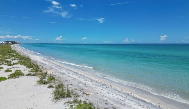 Secluded Beach House w/Private Intercoastal Dock Palm Island Florida Sleeps 11