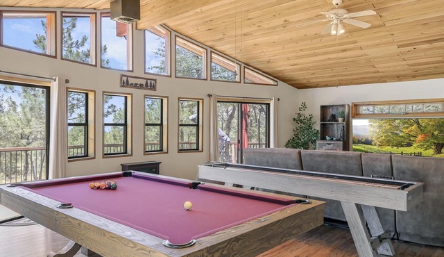 Secluded Forest Cabin - Hot Tub, Game Room & Views