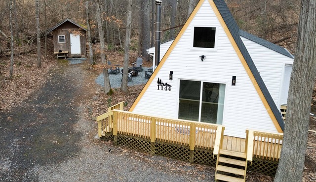 Secluded Modern A-frame in Shenandoah Valley
