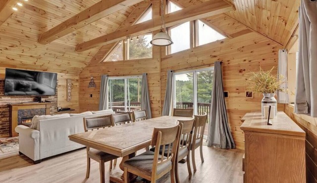 Secluded Stream Front Log Cabin | HotTub | FirePit