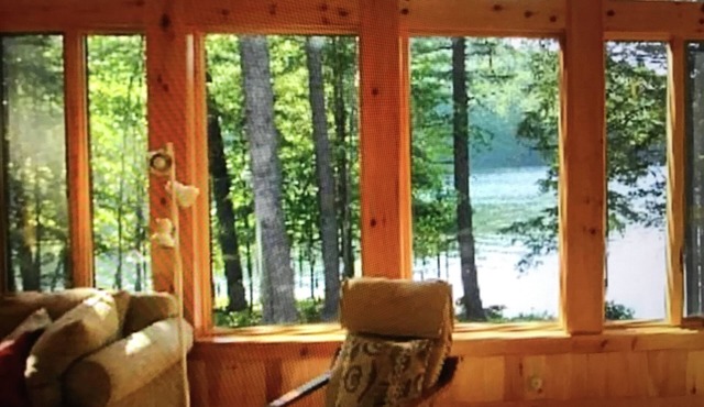 Secluded waterfront cabin in Porter Maine