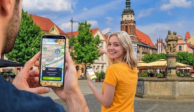 Self-guided digital scavenger hunt in Cottbus