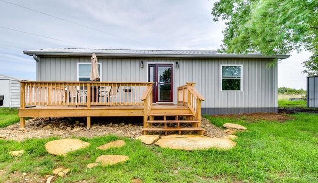Serene Belgrade Hideaway with Fire Pit & Grill!