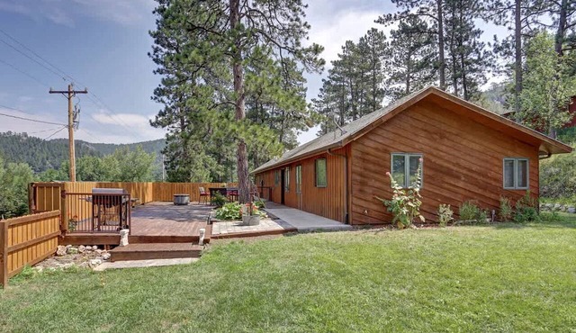 Serene Pine-Surrounded Cabin Retreat near Mount Rushmore in South Dakota