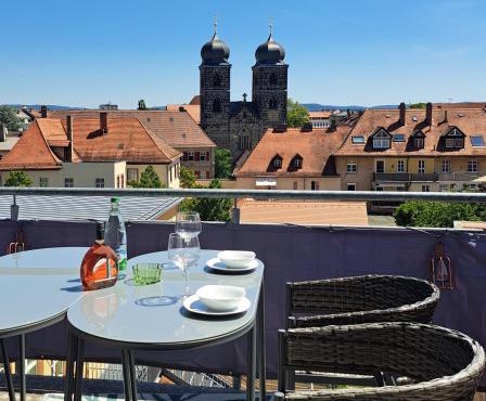 Sevenhills Bamberg Charmantes Dachgeschoss, Balkon, Bahnhofsnähe, Klimaanlage