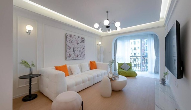 Shanghai High-end Zhongshan Apartment Designer Boutique Homestay Cozy 2-Bedroom