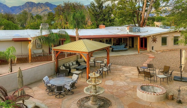 Shared Hot Tub + Fire Pit: Tucson Casita By Hiking