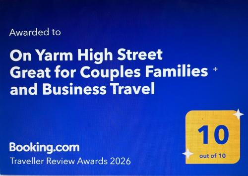 Silver Cottage Holiday Stay on Yarm High street - Free parking available