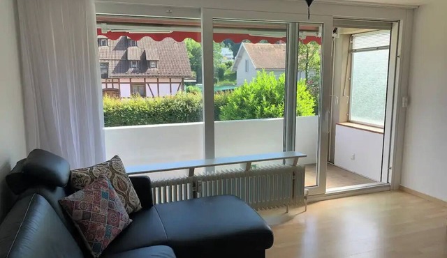Simple apartment with idyllic view of the Rhine - 20 minutes' walk to Schaffhausen