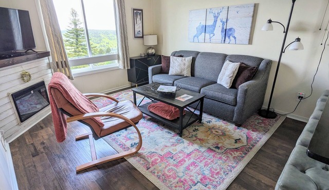 Ski In/Out 1BR Slopeside Condo at Top of the World, 1 Q bed + 1 Q Sleeper Sofa