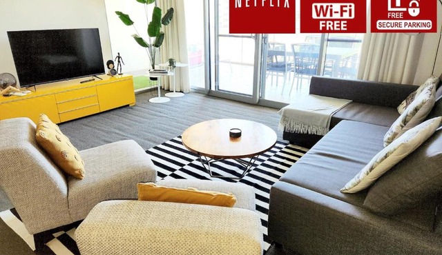 SkylineViews 2bdrm River, WACA, Optus stadium