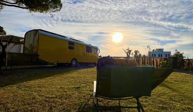 Sleeping in the Historic Bus 15 minutes from Seville surrounded by nature