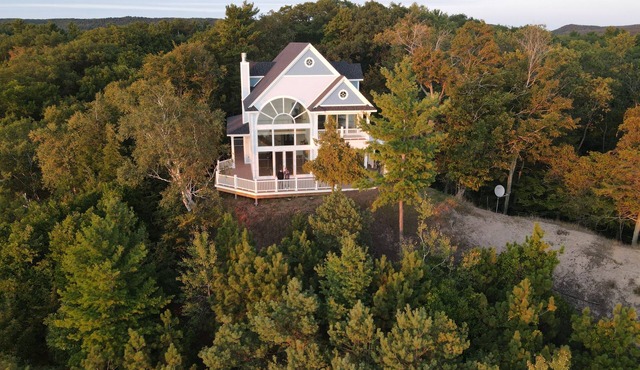 Sleeping Bear Spectacular: Private Lake Michigan Lakefront on 30 Acres