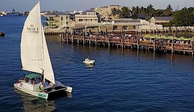 Small Group Key West Adult Sunset & Moët Sail & Amazing Cheeses