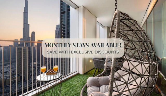 SmartStay at Downtown Views - Best Burj Khalifa View - Brand New Luxury Apartments