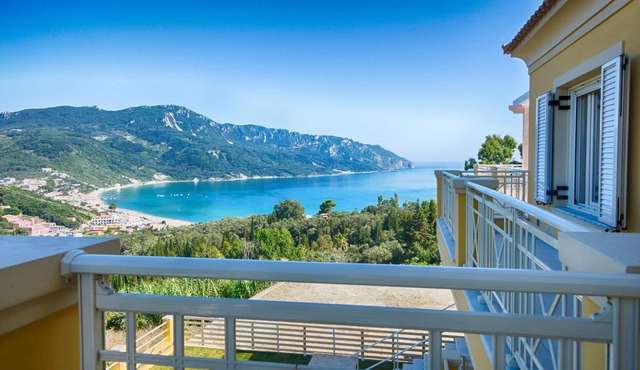 Sofia Apartment 2 - Panoramic sea view over the entire bay of Agios Georgios Pagi