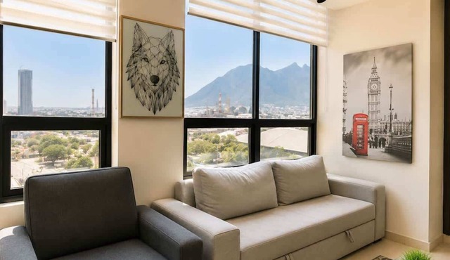 Sofisticado Apt frente arena Mty bbva/5 px