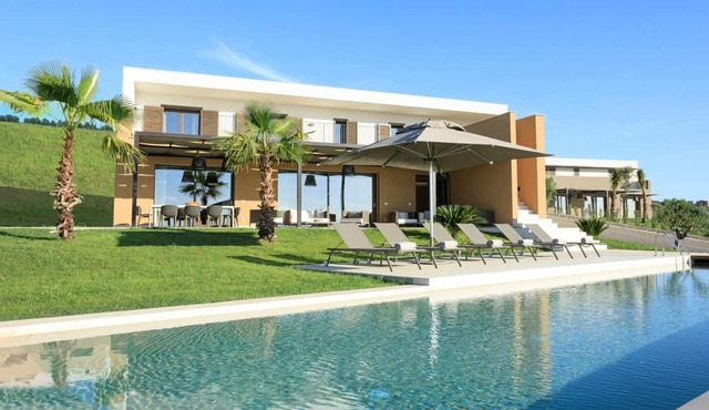 Solange Villa, a beautiful and charming tree-bedroom villa with sea view set in a sumptuous Sici...