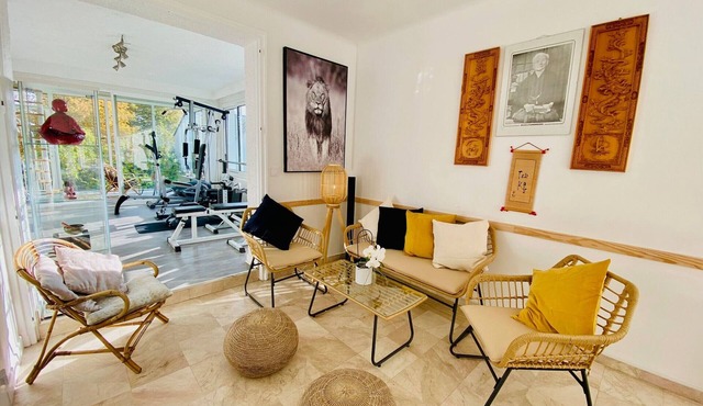 Spacious House with Fitness Area & Garden Near Nantes and Lake Grand Lieu