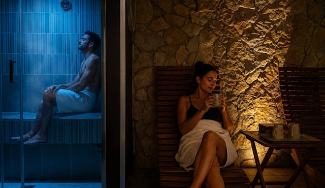 SPA ROOM SICILY WITH PRIVATE SPA (WHIRLPOOL - SAUNA - TURKISH BATH)