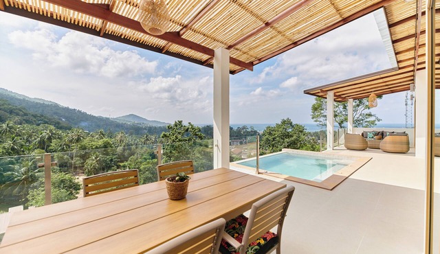 Spacious 3BR Villa - Ocean View, Pool & Jacuzzi