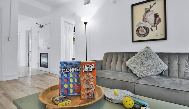 Spacious 4-bedroom apartment in cool Miami Beach steps away from the beach!