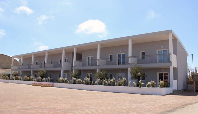 Spacious 40 square meter apartment with independent access via magnetic card. The accommodation includes a fully equipped kitchenette, a living room with a comfortable sofa bed for two, a bedroom with a double bed, and a private bathroom with a shower an