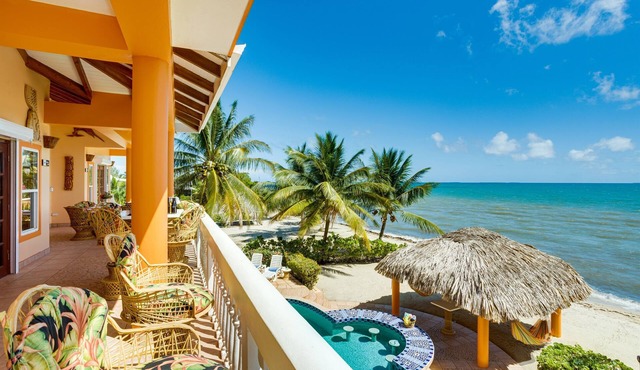 Spacious 4BR Beachfront Rental, Beach, Pool