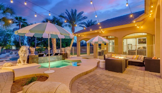 Spacious 4BR Chandler Retreat w Pool, Spa, Game Room, 3 King Suites