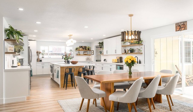 Spacious 4BR Home w/Private Gym + Backyard Dining