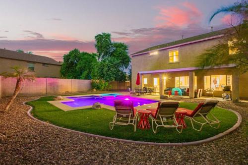 Spacious 6BR Oasis with Pool Hot Tub and Game Room