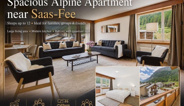 Spacious Alpine Retreat near Saas-Fee