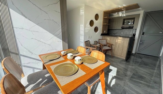 Spacious and beautiful apartment with swimming pool gym