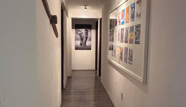 Spacious and centrally located apartment 6 stations from downtown Mexico City and 8 from Banorte stadium.