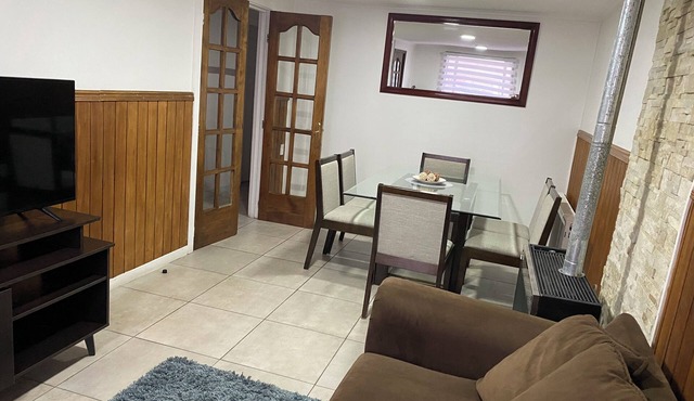 Spacious and comfortable house, excellent heating.